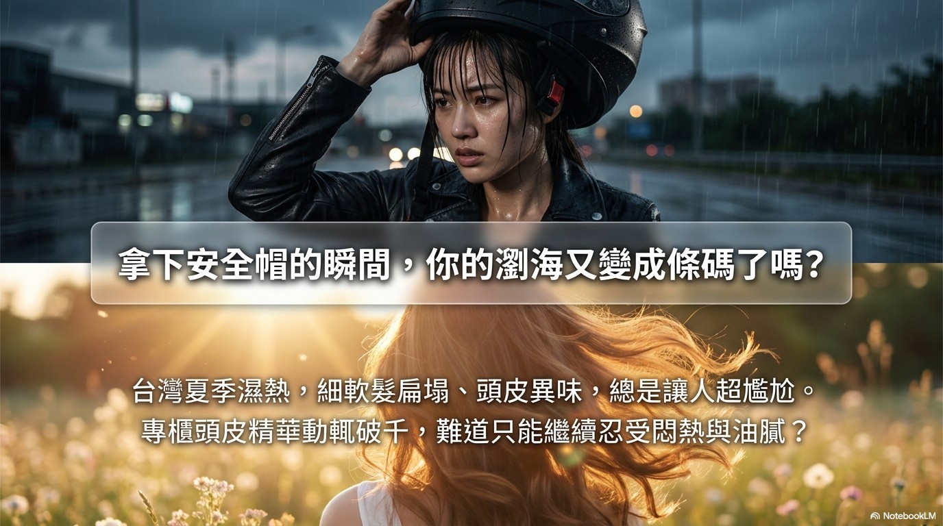 拿下安全帽那瞬間真的很社死...這個夏天我真的不能沒有它 機車族夏日救星！植萃頭皮水還原清爽高顱頂