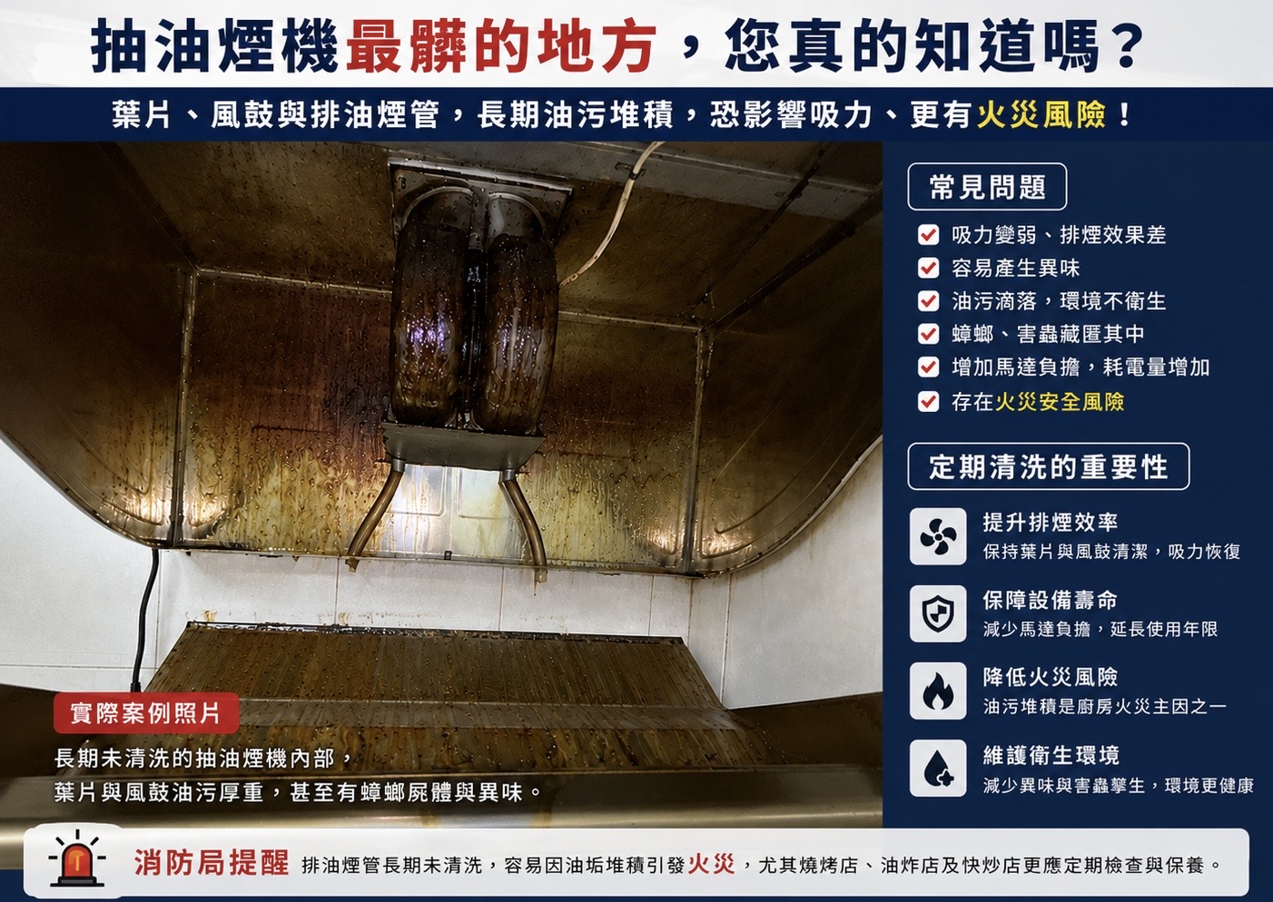 抽油煙機不只藏油污！Clean Next勝裕清潔提醒：長期未清洗恐成害蟲溫床